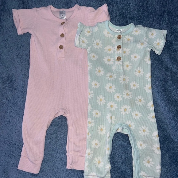 Modern Moments Other - 179.Floral and Pink Kids One Pieces